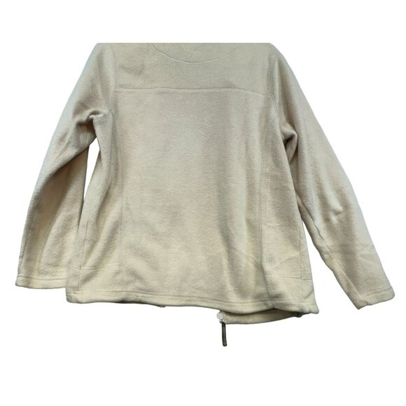 Cabelas Womens Outerwear Fleece Jacket Size M Beige Zip Pockets - Picture 12 of 13